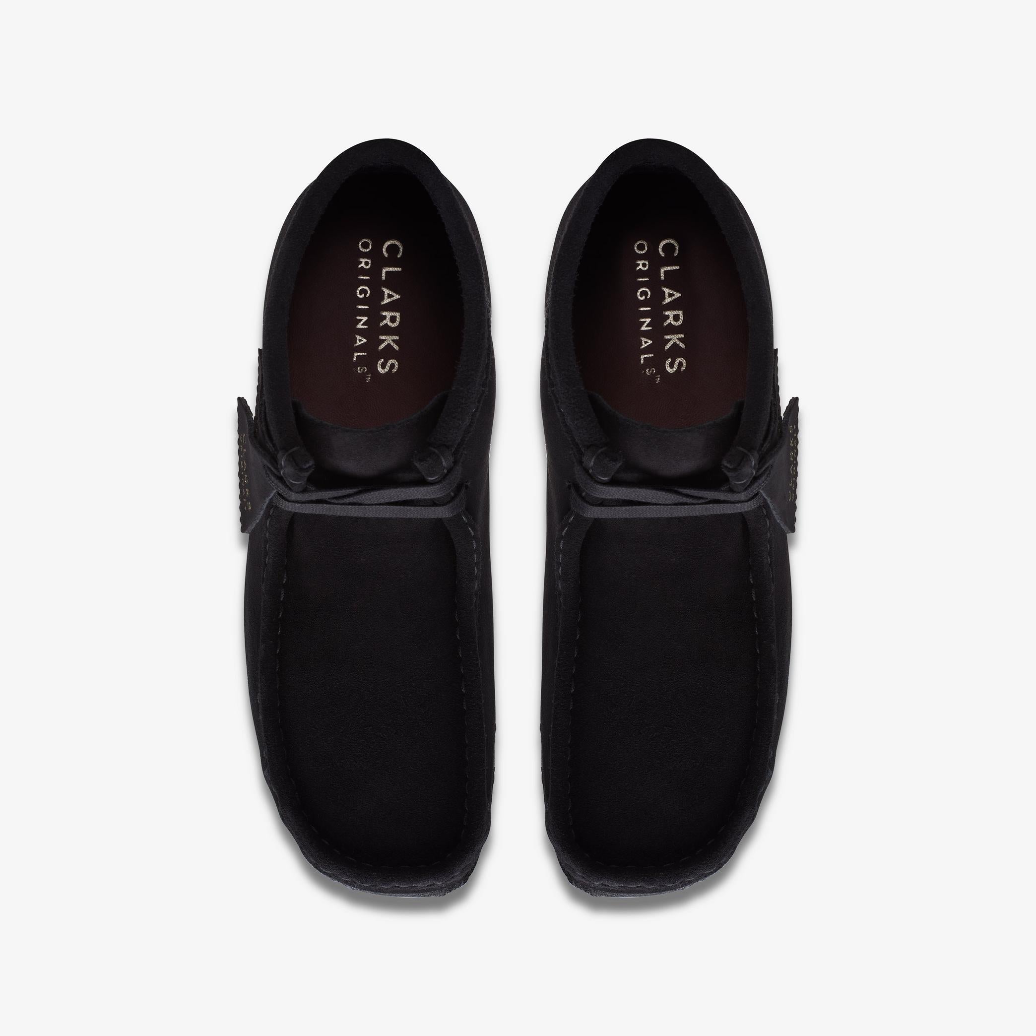 Clarks Men's Wallabee Boot - Black Suede Leather Comfort Casual Shoes for Men | Perfect for Everyday Wear, Office & Outdoor Activities