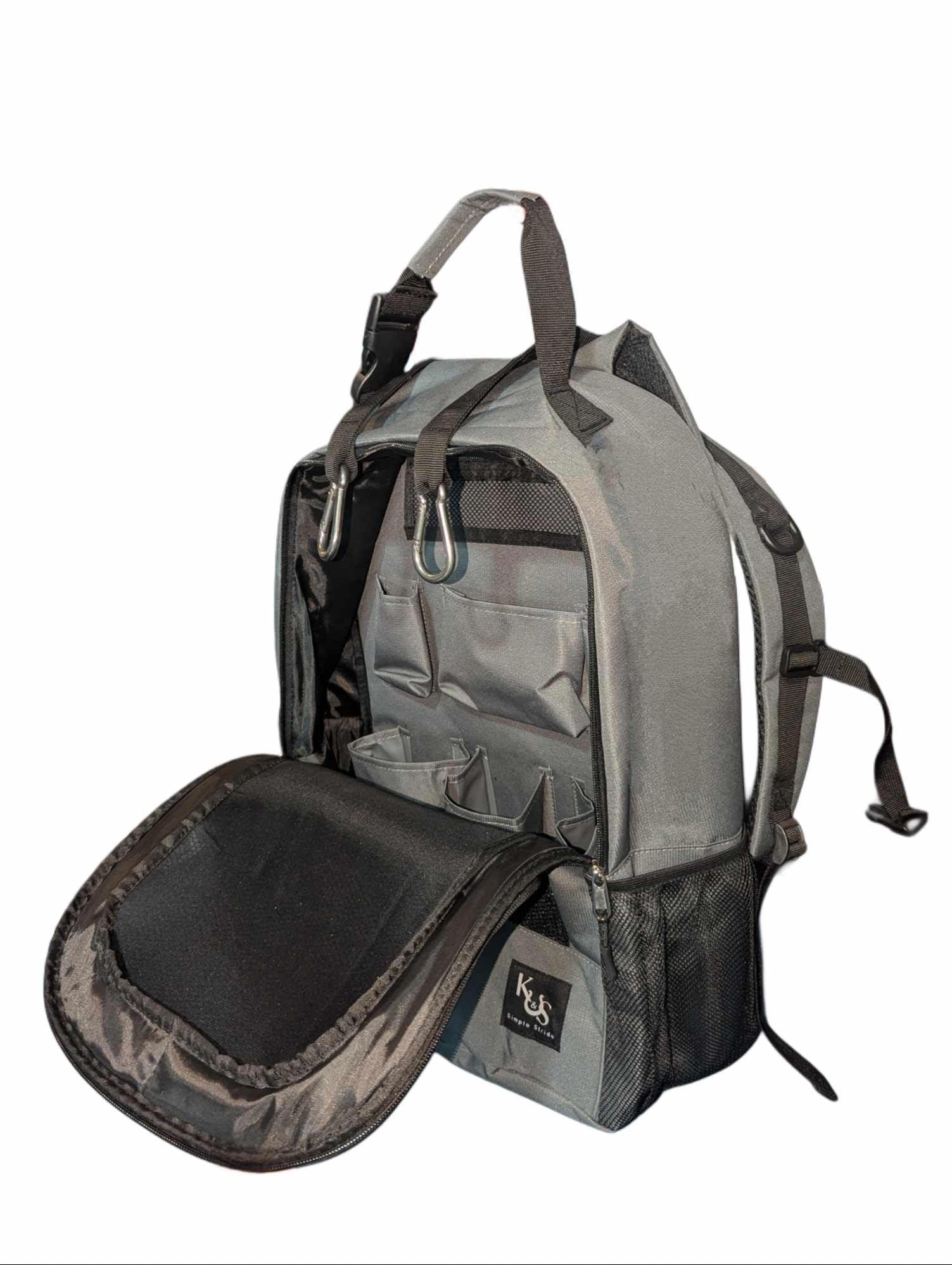 Durable Travel & Grooming Bag for Dogs & Horses with Hay Storage - Portable Pet Care Accessories for Outdoor Adventures, Camping & Stable Visits (Grey)