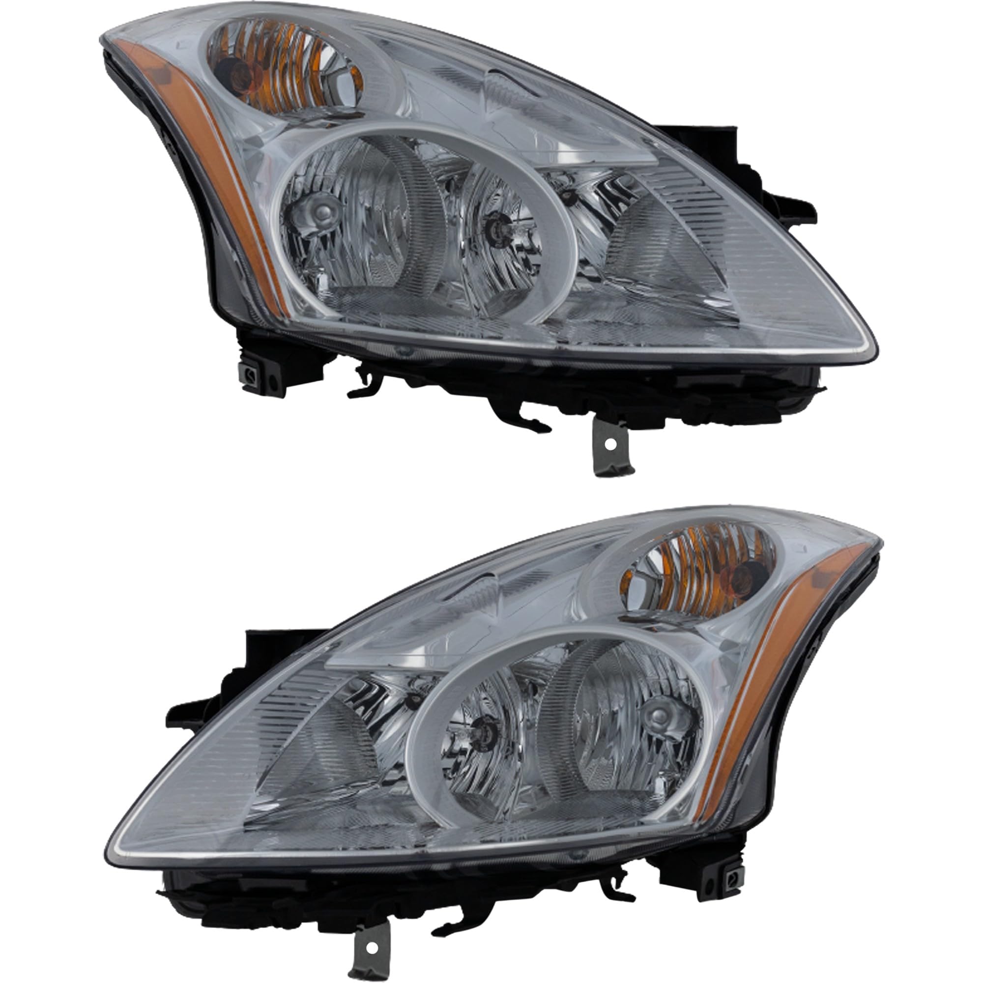 Garage-Pro Replacement Headlight Assembly for 2010-2012 Nissan Altima - Driver & Passenger Side Halogen Headlights with Bulbs Included - Perfect for Night Driving and Foggy Conditions