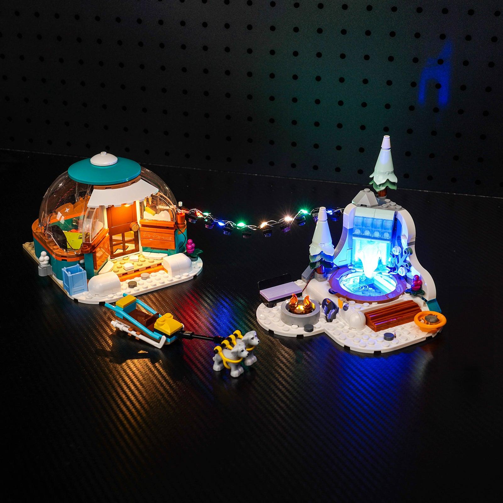 LED Lighting Kit for Igloo Holiday Adventure LEGO 41760 - Illuminate Aurora Beauty with Friends | Perfect for LEGO Displays, Nighttime Play & Winter-Themed Decorations