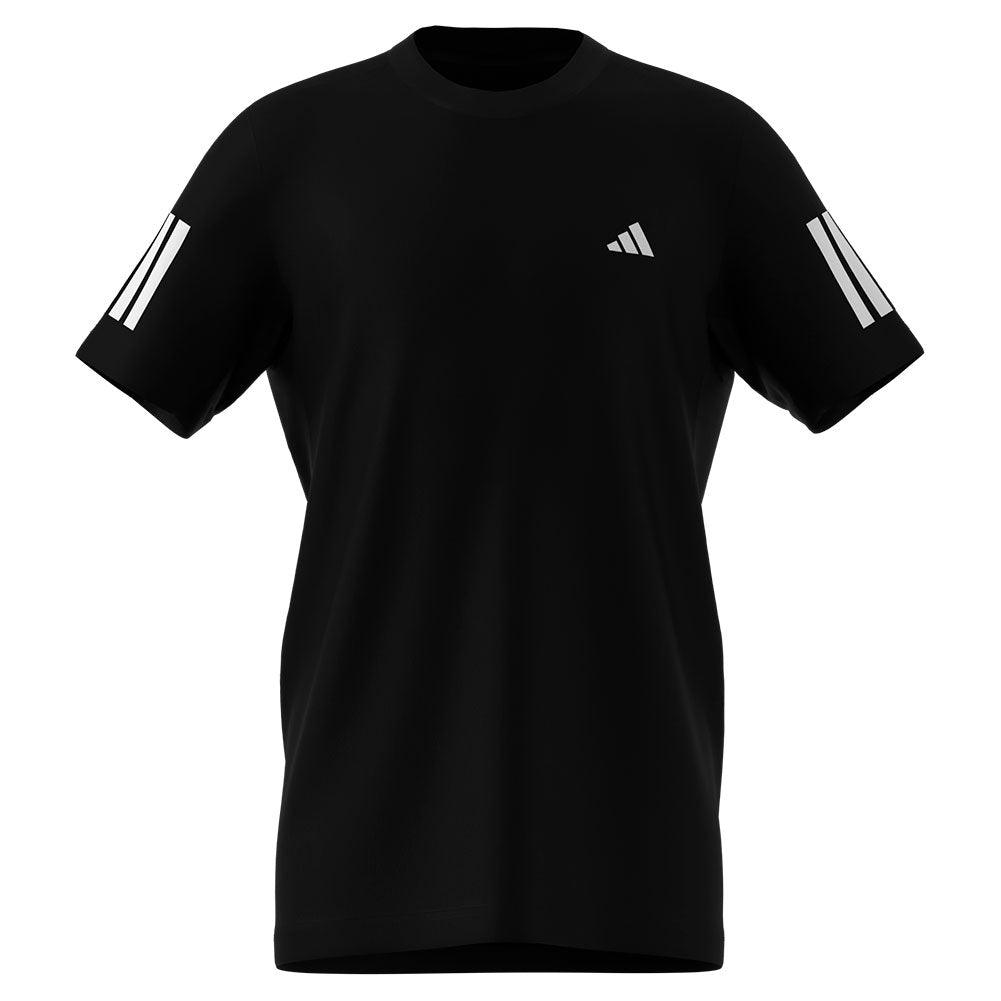 Boys' Club 3 Stripe Tennis Top - Black Athletic Shirt for Kids | Perfect for Tennis Practice, School Sports & Casual Wear
