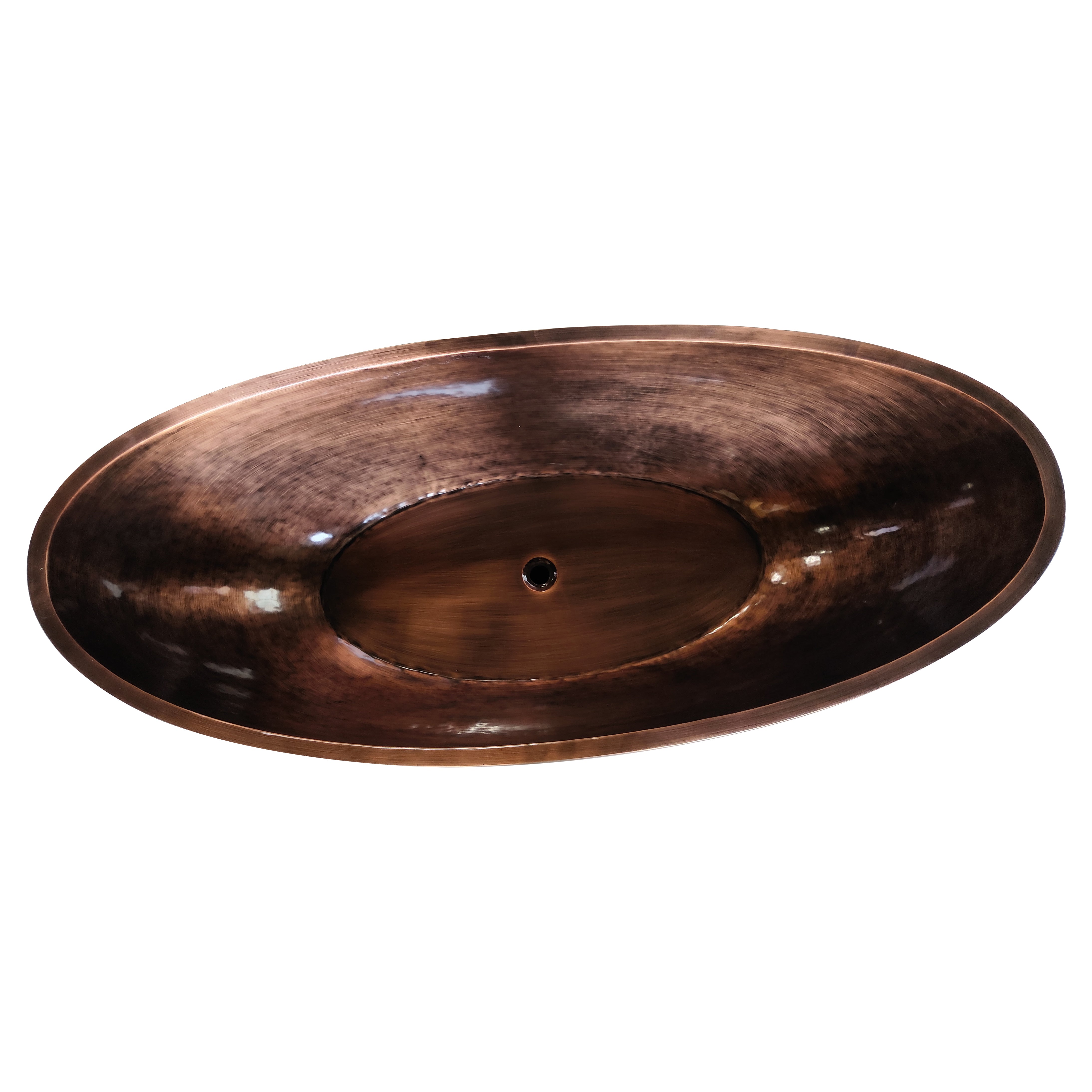 Vintage Copper Bathtub SCB S8 - Handcrafted Antique Style Freestanding Soaking Tub for Luxury Bathroom & Spa Retreat