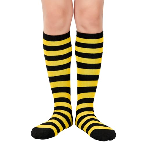 1 Pair Black Yellow Strip