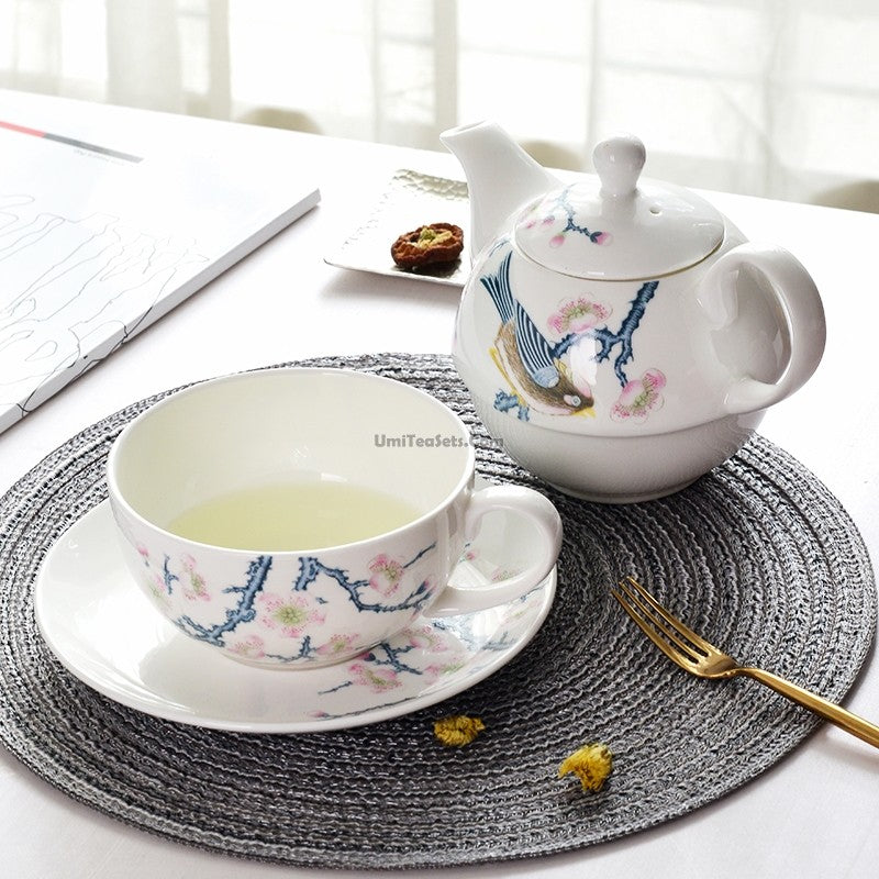 Premium Tangshan Bonoe Chinese Tea Set for One - Perfect for Home, Office, or Gift Giving