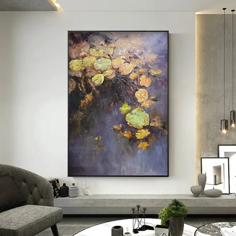 Flower And Tree Painting #FT 014 - Handmade Canvas Artwork for Home & Office Decor | Perfect for Living Room, Bedroom Wall Decoration