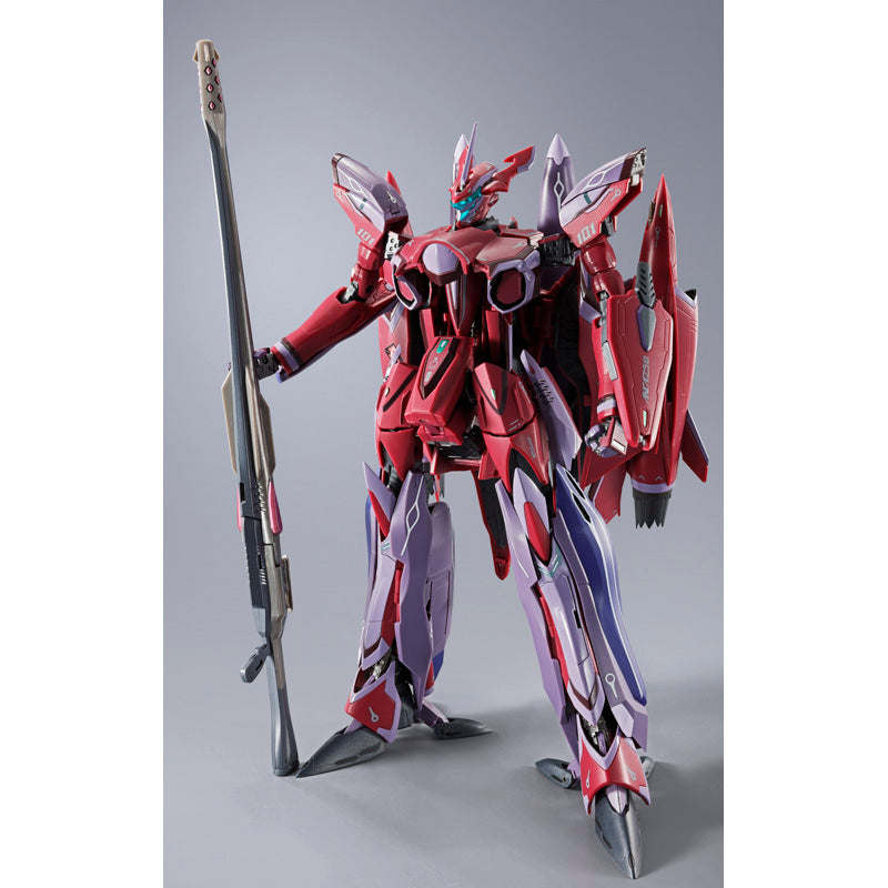 Bandai DX Chogokin Macross Frontier VF-27ySP Super Lucifer Valkyrie (Brera Sterne Use) Revival Ver. Action Figure - Collectible Anime Robot Model for Display & Play