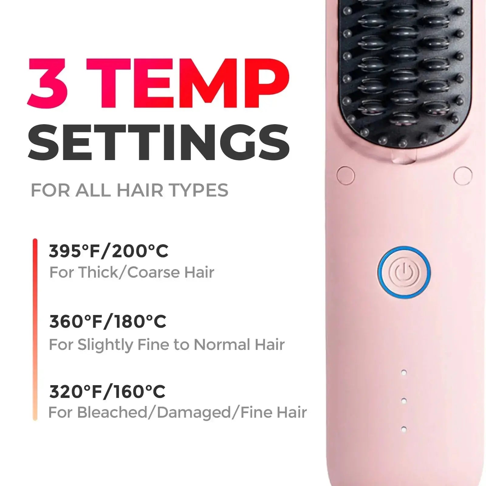 TYMO PORTA PRO Pink Hair Straightener - Compact & Travel-Friendly Styling Iron for Smooth & Shiny Hair | Perfect for Home, Salon & On-The-Go Styling