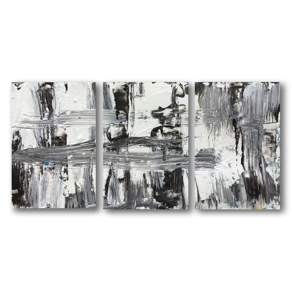 Abstract Oil Painting 3-Panel Canvas Wall Art - 24