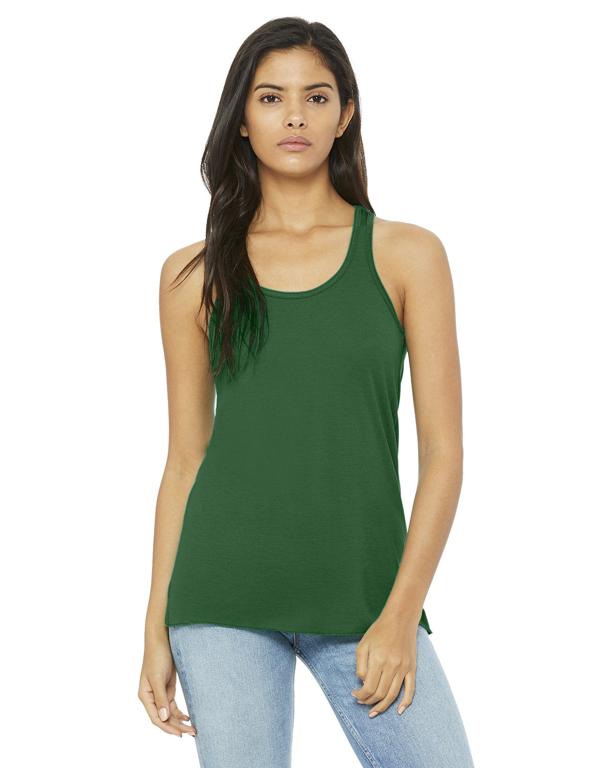 Bella + Canvas B8800 Women's Flowy Racerback Tank Top - Soft Breathable Fabric for Yoga, Workout & Summer Casual Wear