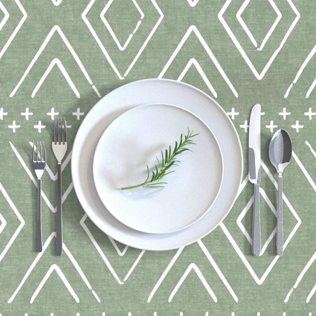 Spoonflower Cotton Sateen Tablecloth 70