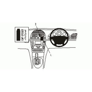 ClicOn No Holes Center Dash Mount for Mercedes Benz E Class (2002-2008) - Perfect for GPS, Phone & Dash Cam Installation - Secure & Damage-Free Car Accessory