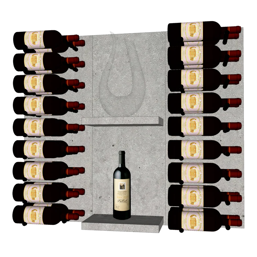 Blue Grouse THE WINE BAR MINI VINdustry Wine Wall - Premium Wine Storage Rack for Home Bars, Restaurants & Wine Cellars - Perfect for Displaying Wine Bottles in Style