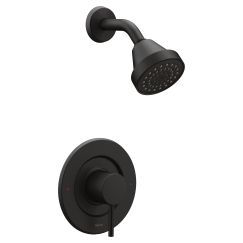 Moen Align Eco Performance Posi Temp Shower Trim in Matte Black - T2192EPBL - Water-Saving Bathroom Faucet for Modern Homes & Spa-Like Showers