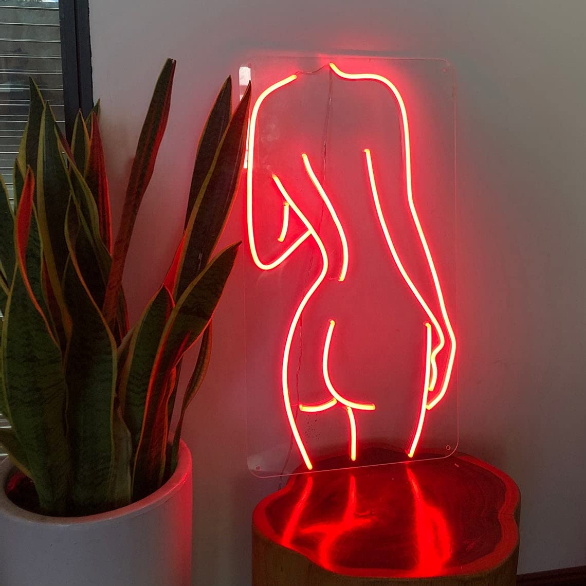 Sexy Naked Lady Neon Wall Sign - Red LED Art Light for Home, Bedroom, Bar Decor - Perfect for Parties, Weddings & Holiday Decorations - Durable & Eye-Catching Room Decor