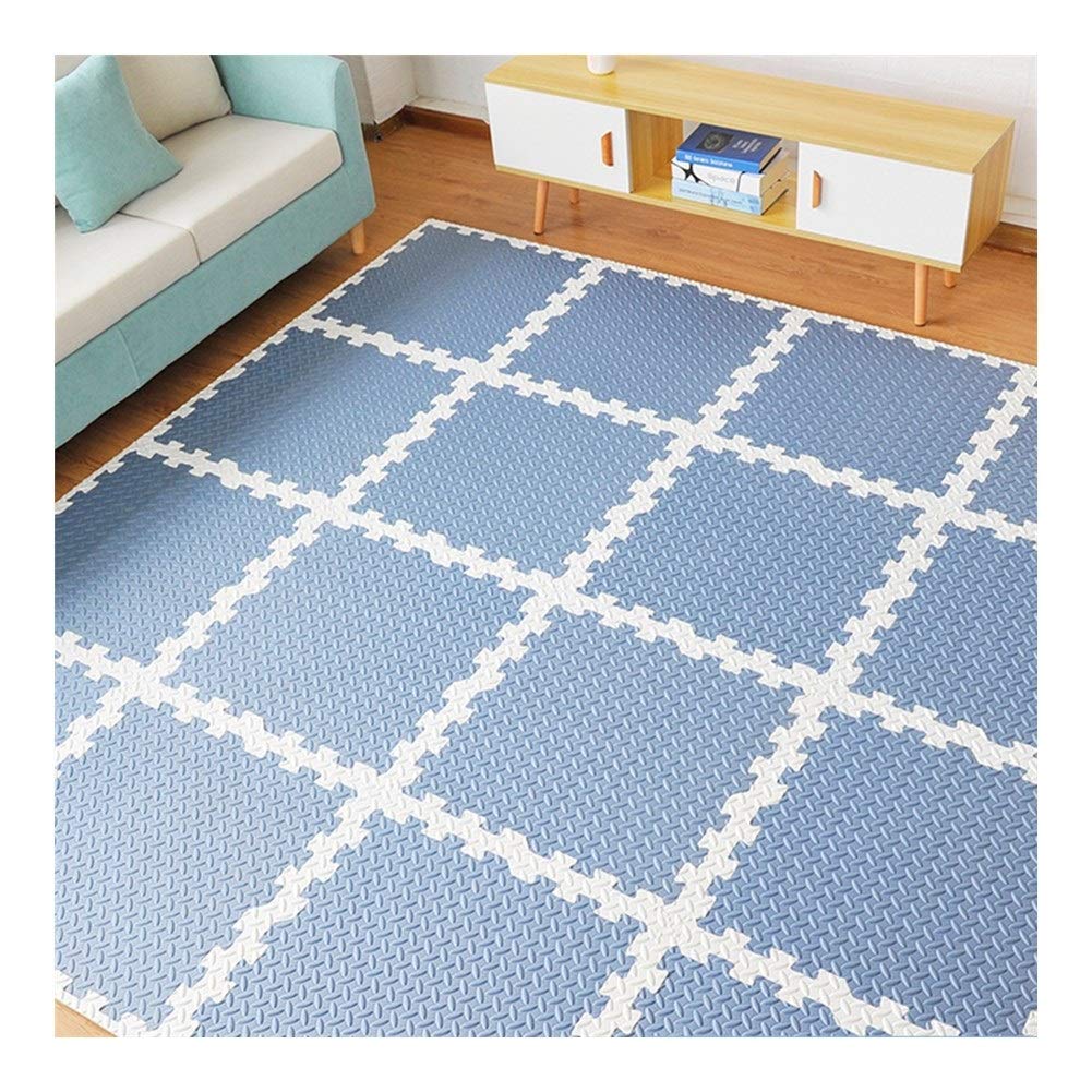XSDAA Non-Slip Interlocking Foam Floor Tiles - Waterproof Puzzle Mat for Living Room, Gym & Playroom - Safe for Kids, Bright Colors, Easy Installation (60x60x1.2cm, 8-Piece Set) | Perfect for Home Fitness, Toddler Play Area & Classroom Floor Protection