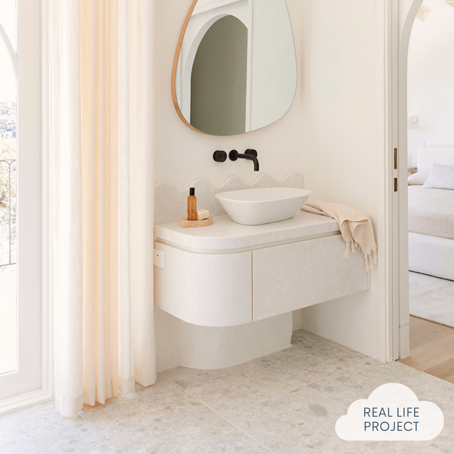 Premium Stirling White Terrazzo Look Tile - Elegant Marble-Inspired Floor & Wall Tiles for Bathroom, Kitchen & Living Room Renovation