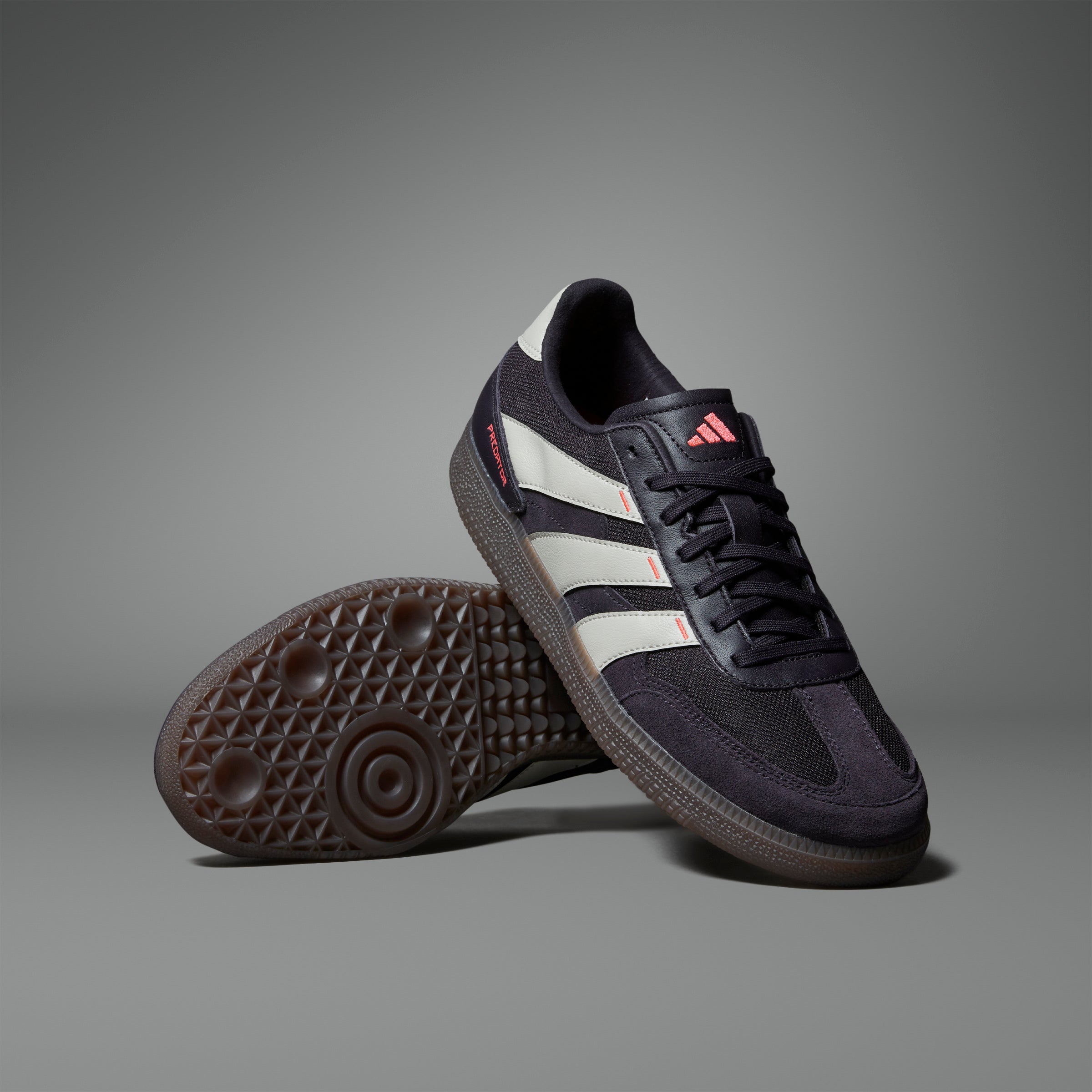 Adidas Predator Freestyle IN Indoor Soccer Shoes for Men - Aurora Black/Alumina/Turbo - Lightweight & Comfortable for Indoor Football Training & Games