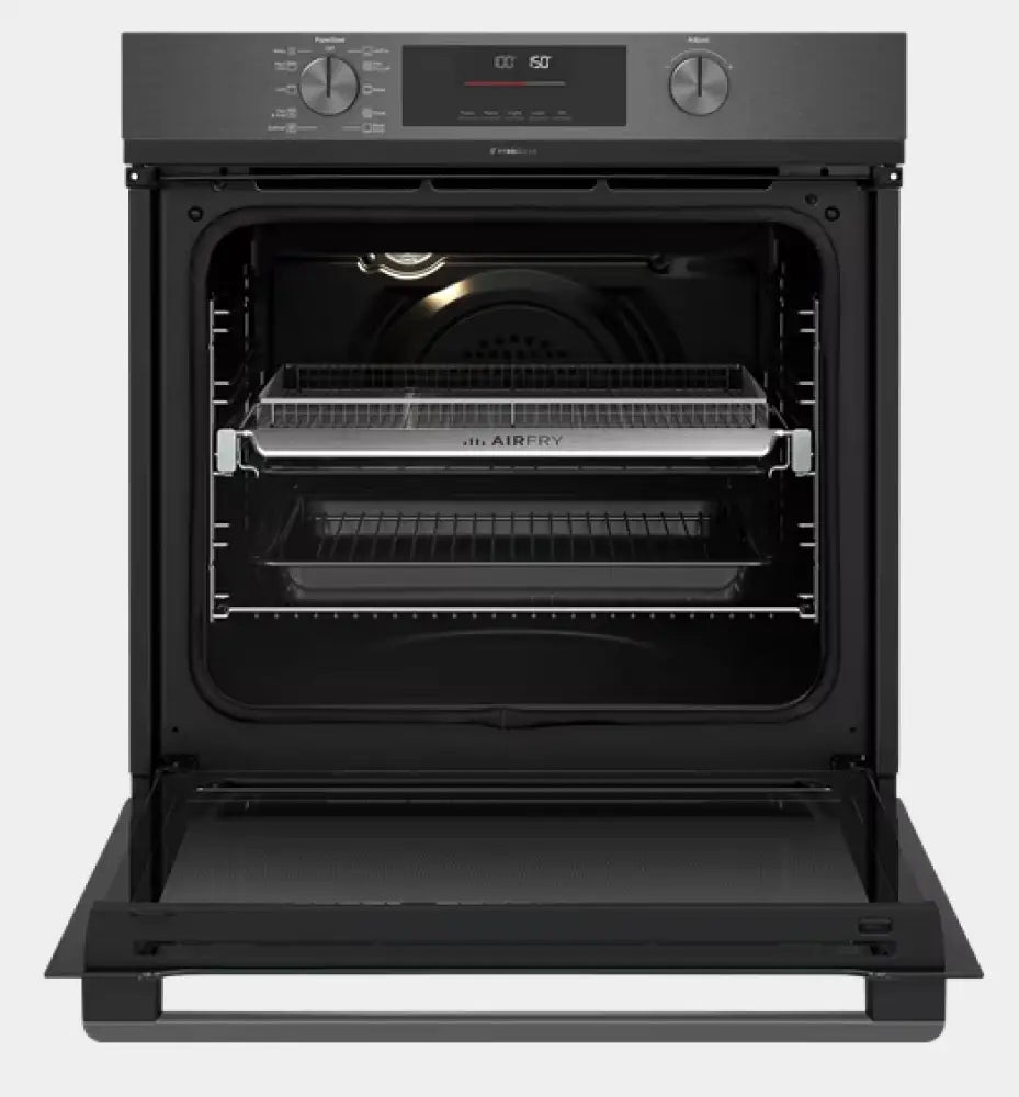 Westinghouse WVEP6716DD 60cm 10-in-1 Multi-Function Pyrolytic Oven with Air Fryer - Dark Stainless Steel - Perfect for Baking, Roasting, and Healthy Air Frying at Home