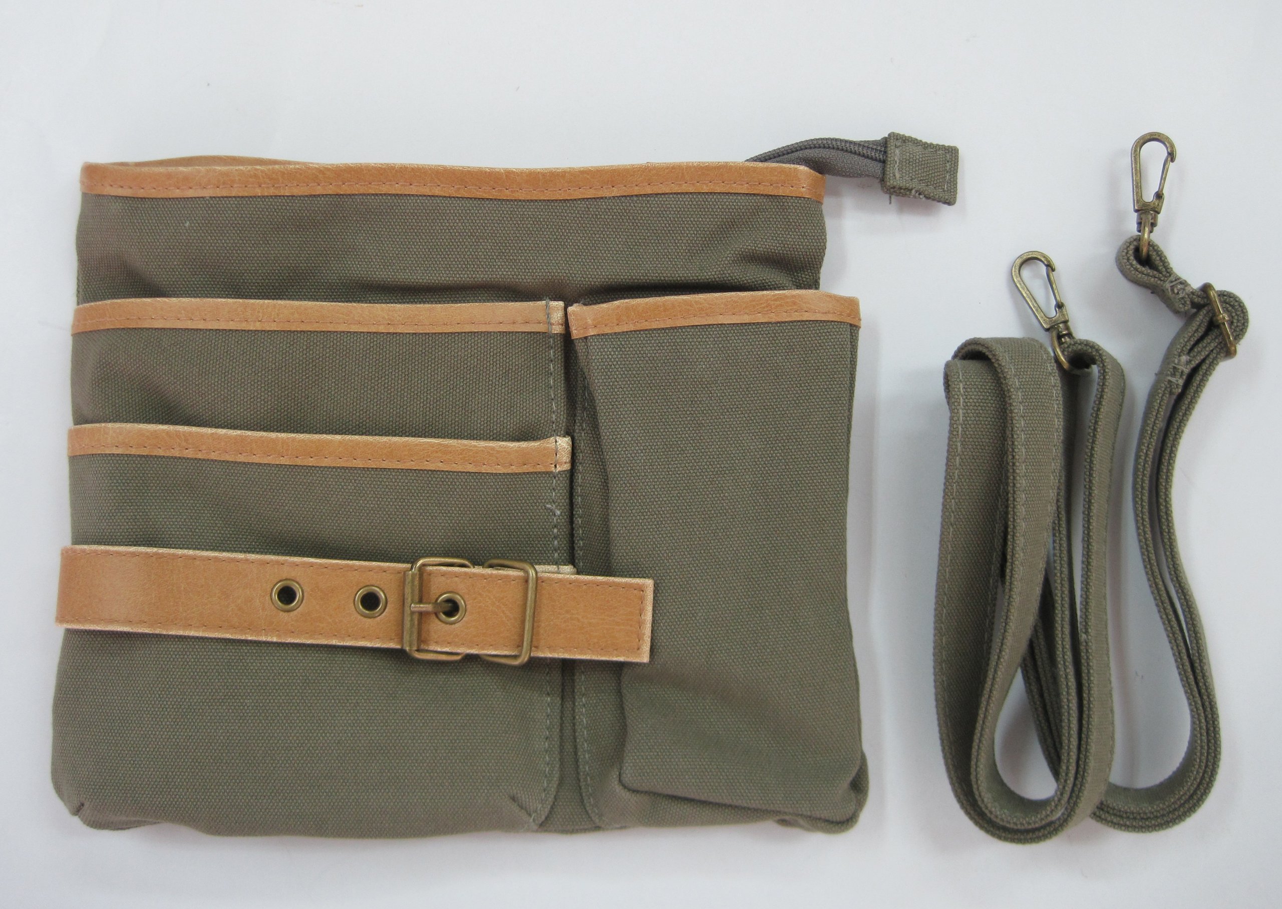 Premium Gardening Shears Case - Wide Size Khaki Storage Pouch for Scissors & Saws | Durable Cloth Organizer for Garden Tools (Perfect for Outdoor Gardening, Landscaping & DIY Projects)