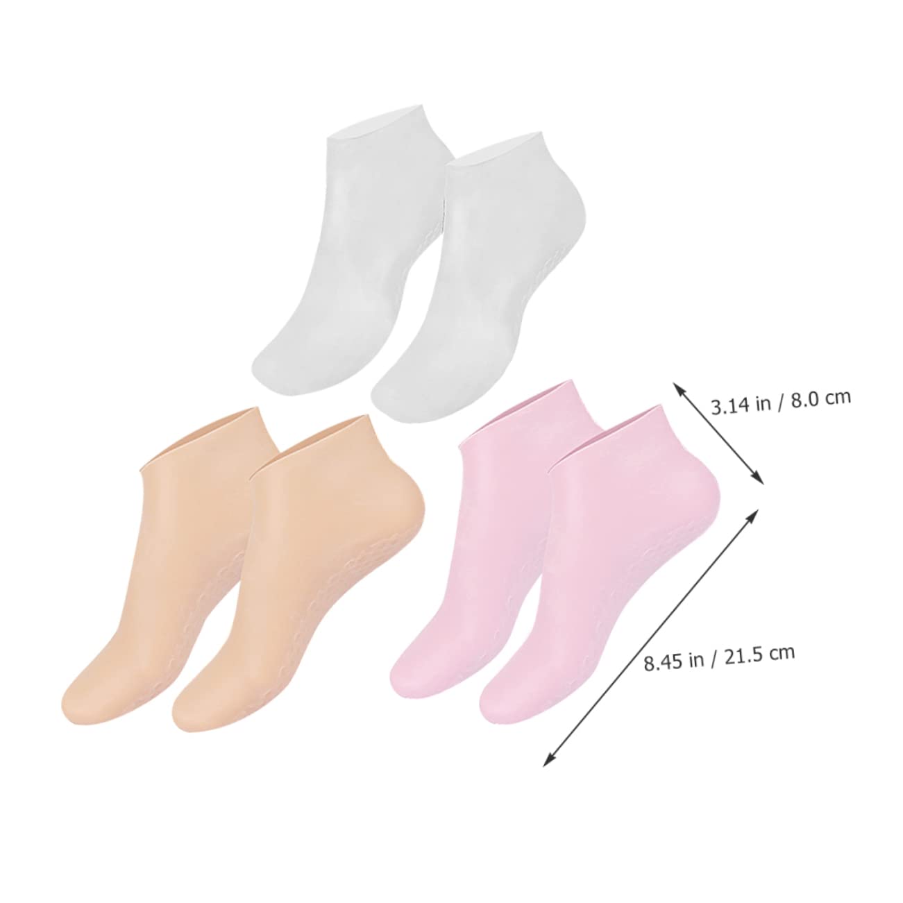 BIUDECO Moisturizing Foot Socks for Dry Cracked Feet - Overnight Spa Treatment Socks with Elastic Cuff - Best Gift for Women (Christmas, Birthday) - Perfect for Nighttime Foot Care & Relaxation