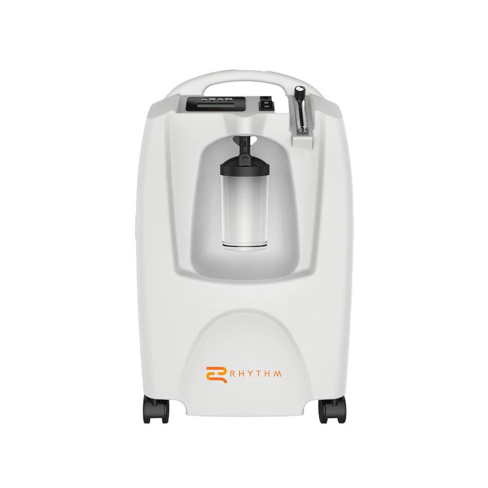 LM5BA 5L Medical Oxygen Concentrator Machine for Home Use - Portable Oxygen Therapy Device for COPD, Sleep Apnea & Respiratory Support - Quiet Operation with Wheels & Handle