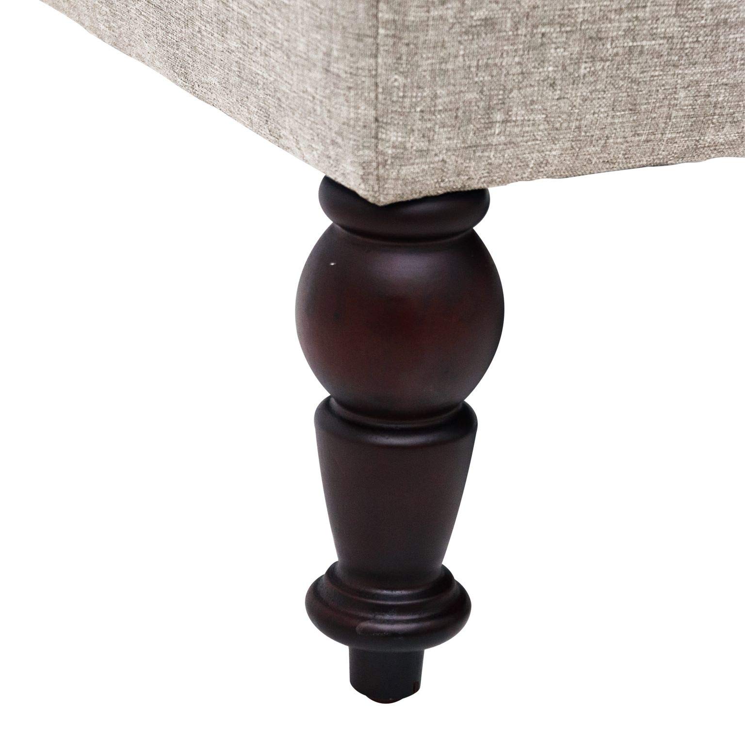MAYPEX 35 Inch Tufted Square Storage Ottoman Coffee Table with Smooth Hinge Lid - Multi-Functional Bench Seat for Living Room, Bedroom & Office - Beige Home Decor - Perfect for Extra Seating, Storage & Stylish Home Organization
