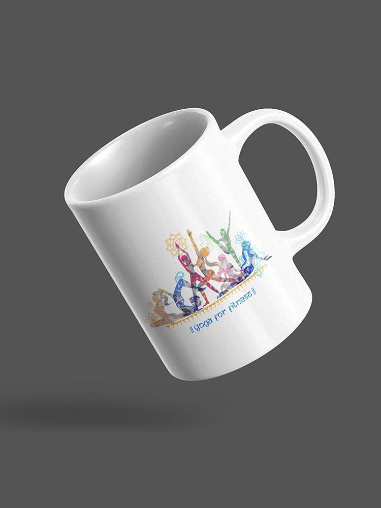 Smartprints Yoga For Fitness Mug - Insulated Travel Coffee Cup with Lid - Perfect for Gym, Yoga Studio & Office - Unisex Design for Men & Women
