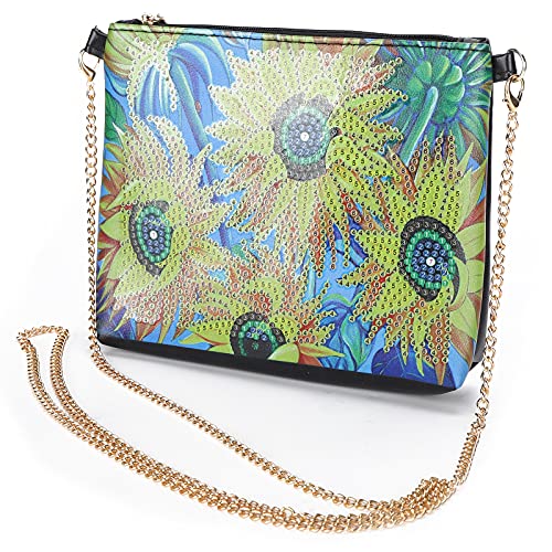 Handmade Sunflower Tote Bag - Soft & Durable Sunflower Print DIY Women's Shoulder Bag for Painting, Beach, Shopping & Daily Use