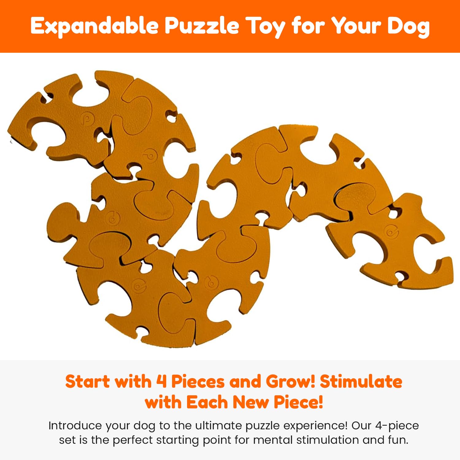 Interactive Dog Puzzle Toy for Smart Dogs - IQ Enrichment & Brain Stimulation Treat Dispenser - Food Puzzle for Small, Medium & Large Dogs & Puppies - Perfect for Boredom Relief & Mental Exercise at Home or Travel