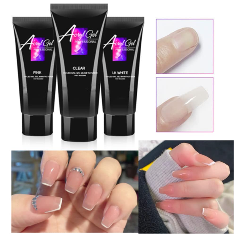 30ml Professional Builder Gel for Nails - Poly Nail Extension & Enhancement Gel, DIY Manicure Kit for Strong Natural-Looking Nails (Nude Pink) | Perfect for Home Salon, Nail Art & Gel Extensions