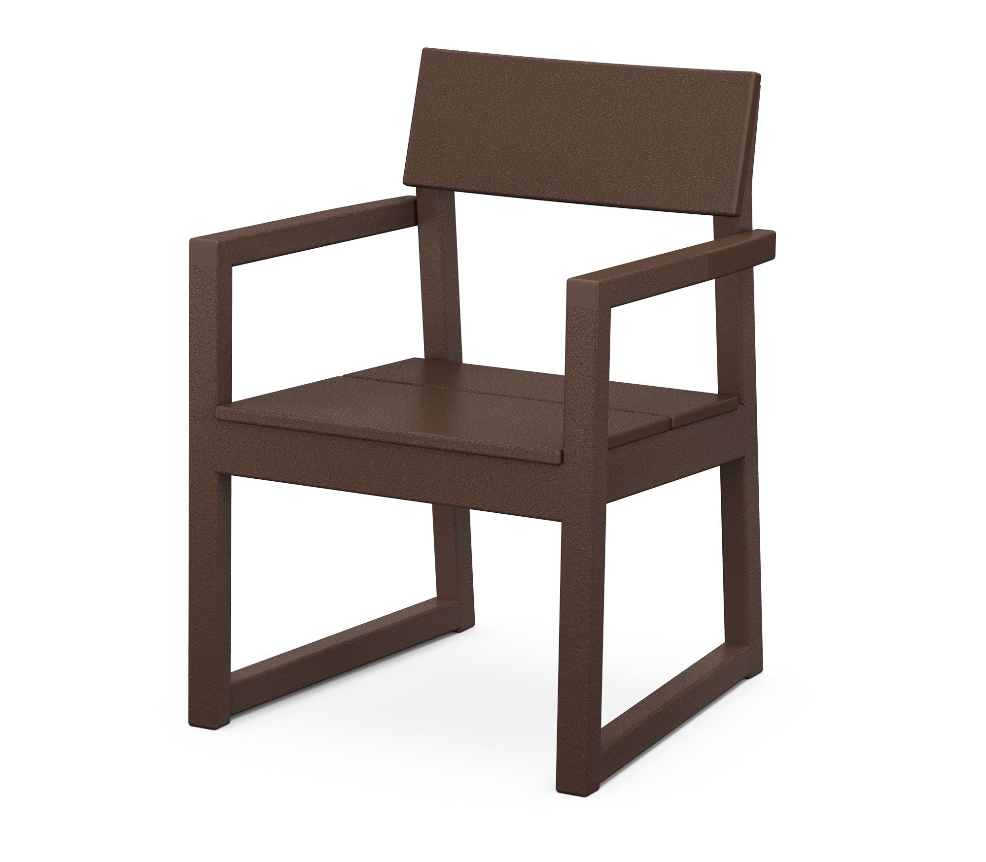 POLYWOOD EDGE Dining Arm Chair – Weather-Resistant Outdoor & Indoor Dining Chair for Patio, Deck, or Kitchen – Durable & Comfortable Seating Solution