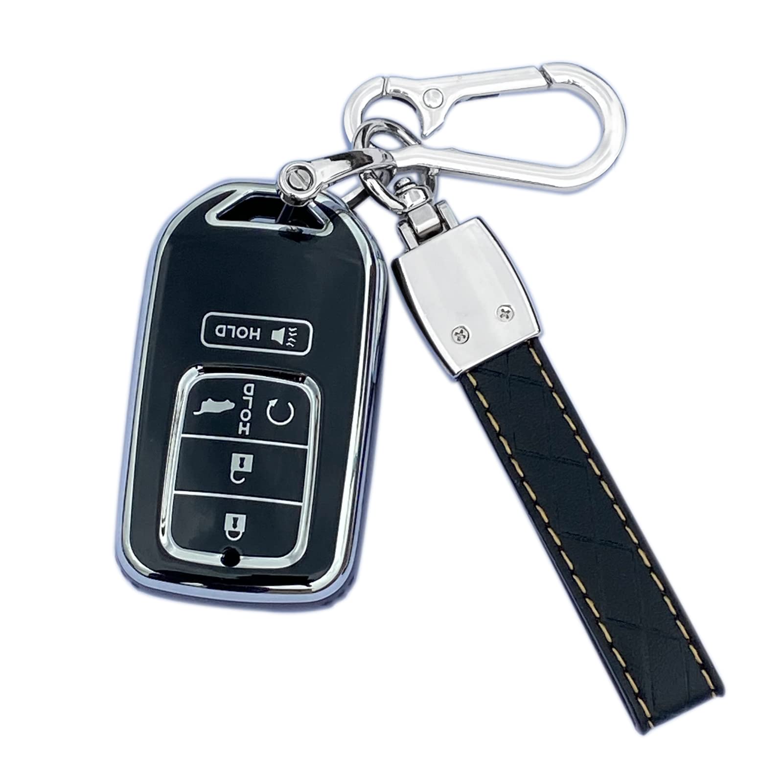 ShuDay Key Fob Case Cover Compatible With Honda Accord Civic CR-V HR-V Fit Odyssey Crosstour - Durable Protective Key Fob Holder for Car Keys - Perfect for Daily Use, Travel & Vehicle Protection