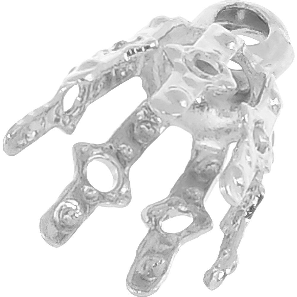 150pcs Bead Caps Necklace Chain Charm Bails for Jewelry Making - DIY Craft Supplies for Necklaces, Bracelets, and Earrings