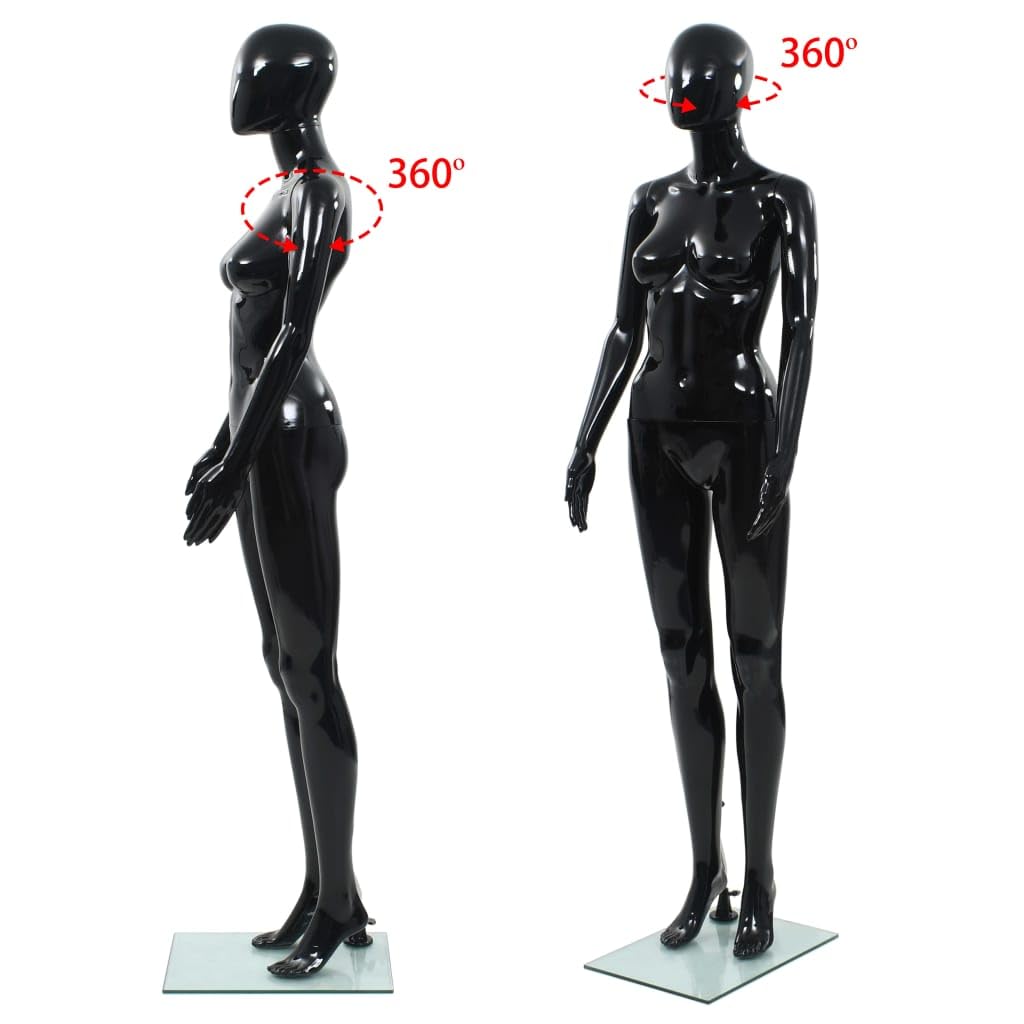 Full Body Female Mannequin with Glass Base - 68.9