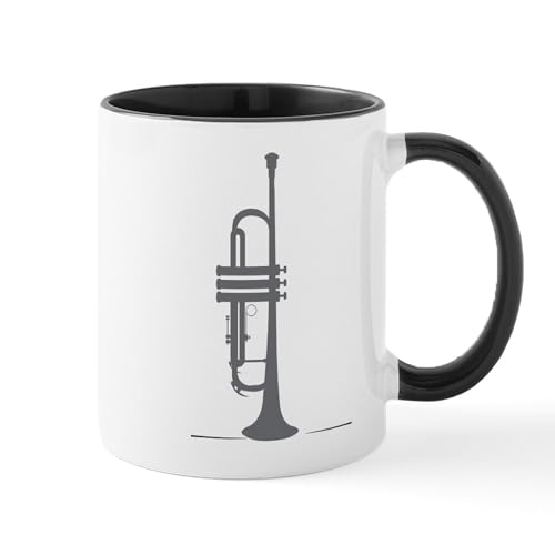 White/Black Inside - Upright Trumpet Mug