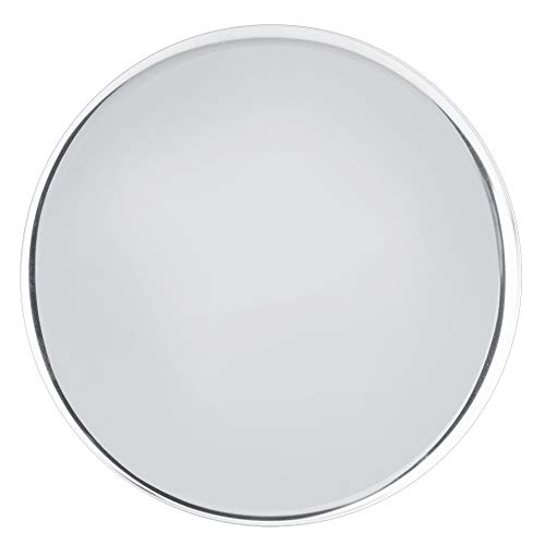28cm Stainless Steel Round Serving Tray - Elegant Silver Fruit & Snack Holder, Tea Plate for Kitchen, Dining, Parties & Entertaining - Perfect for Buffets, Afternoon Tea & Home Decor