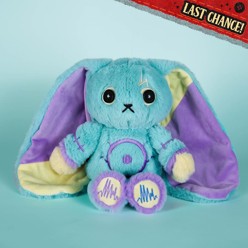 Plushie Dreadfuls Epilepsy Awareness Rabbit - Soft Stuffed Animal Toy for Support & Comfort | Cute Plush Bunny Gift for Medical Conditions, Therapy & Home Decor