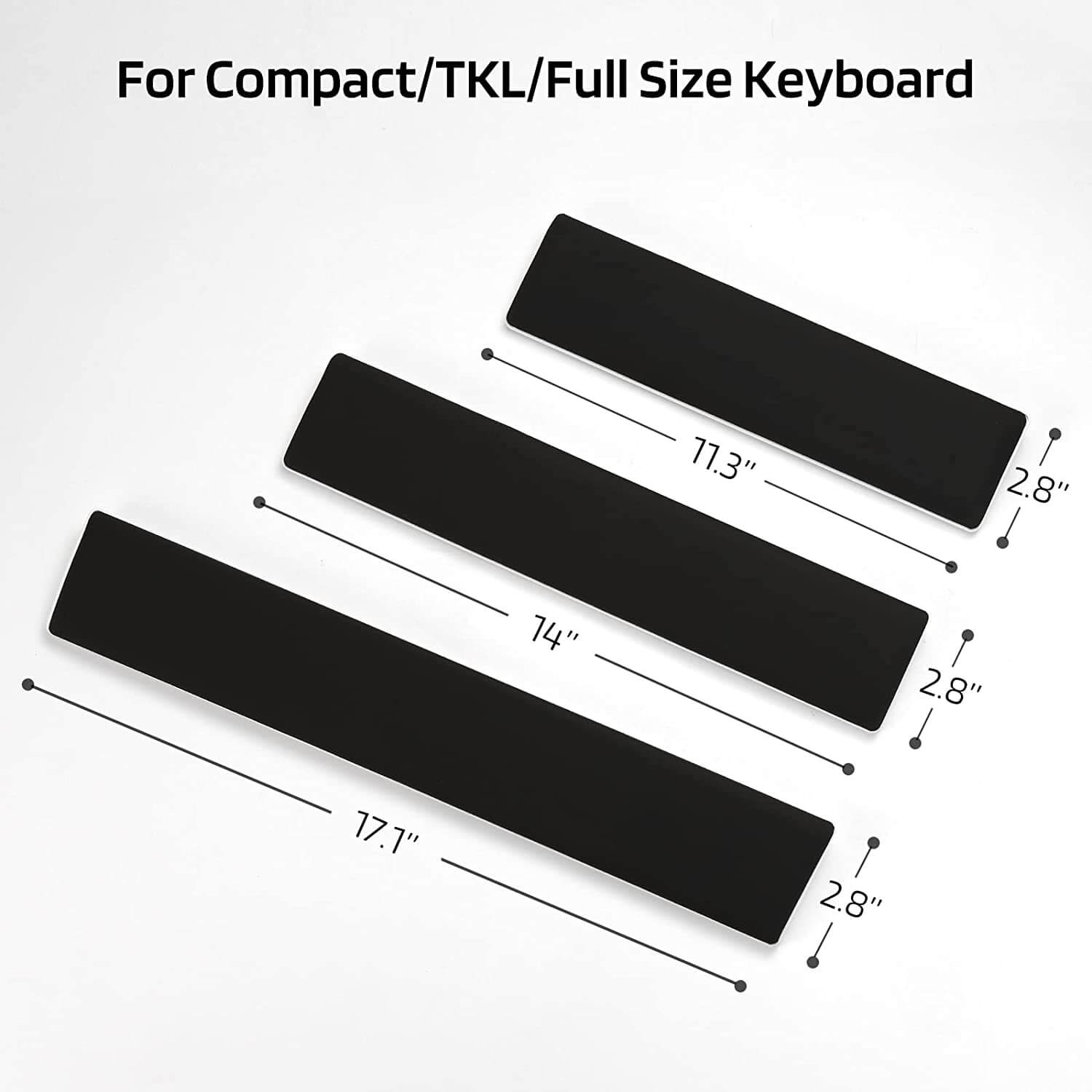 RK x LTC Ergonomic Keyboard Wrist Rest Pad - Comfortable Memory Foam Support for Typing & Gaming - Perfect for Office, Home & PC Workstations (USA Shipping)