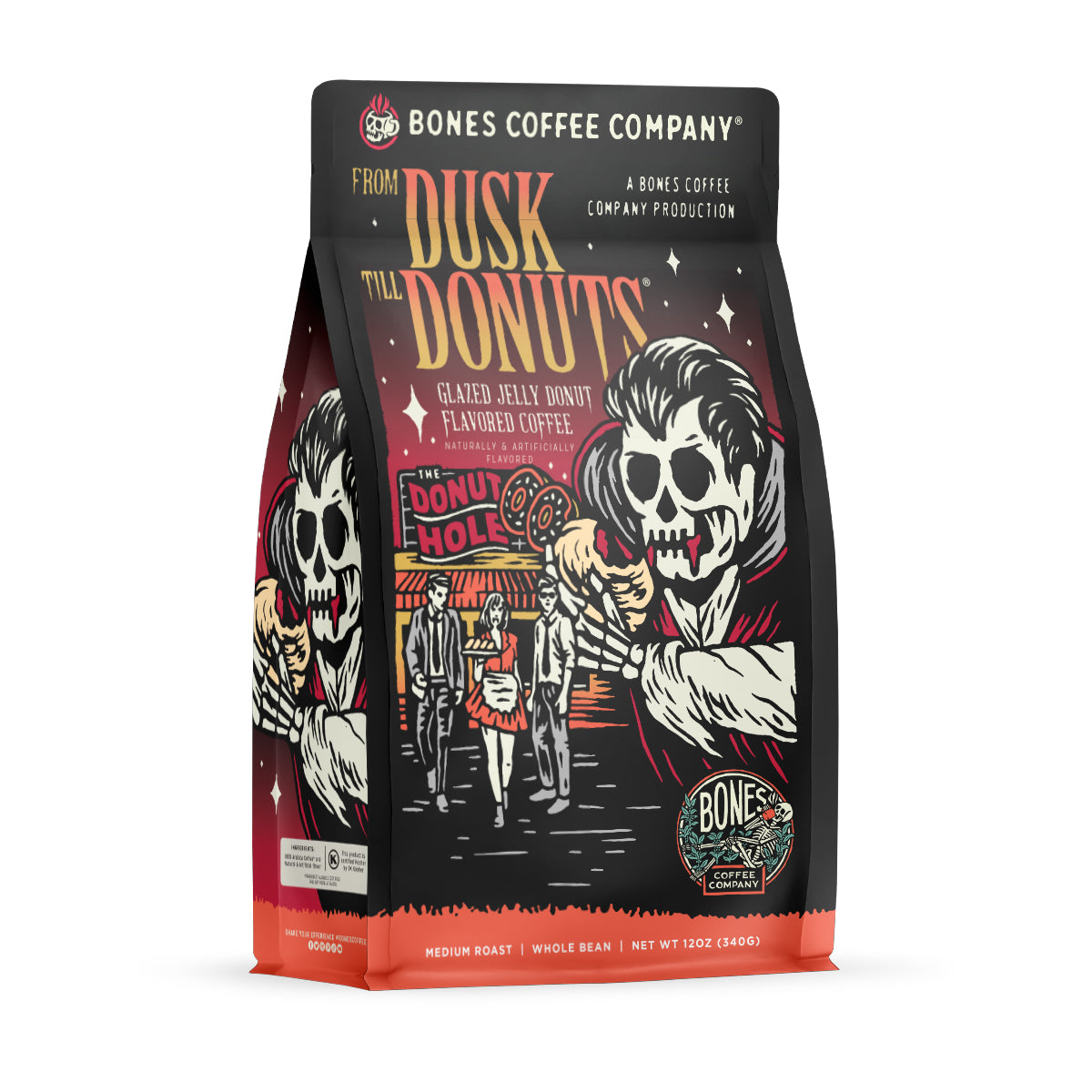 From Dusk Till Donuts | 12oz Ceramic Coffee Mug - Perfect for Morning Coffee, Office Use & Gift Giving