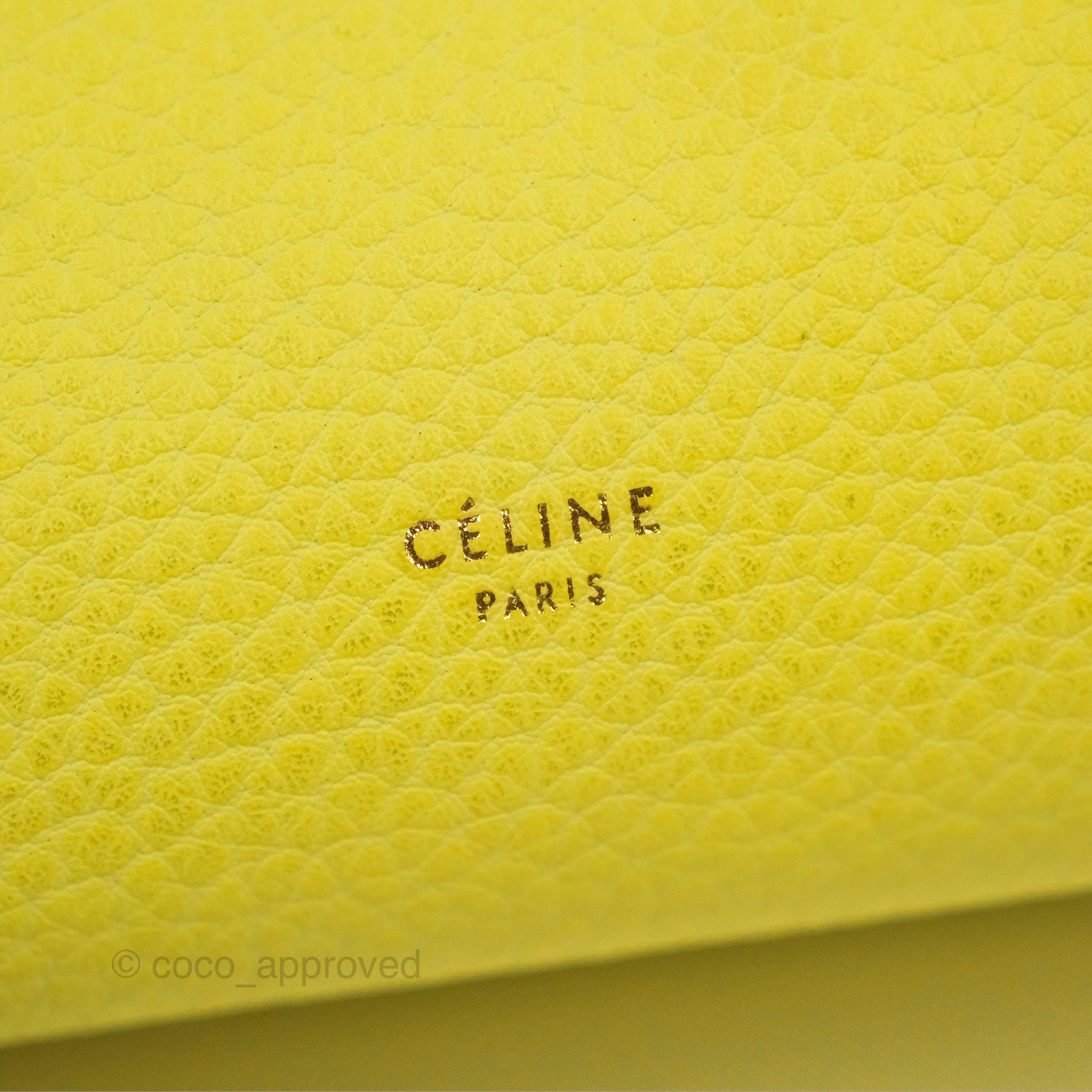 Celine Small Tie Knot Bag in Yellow Grained Leather - Elegant Crossbody Purse for Women | Perfect for Date Night, Parties & Special Occasions