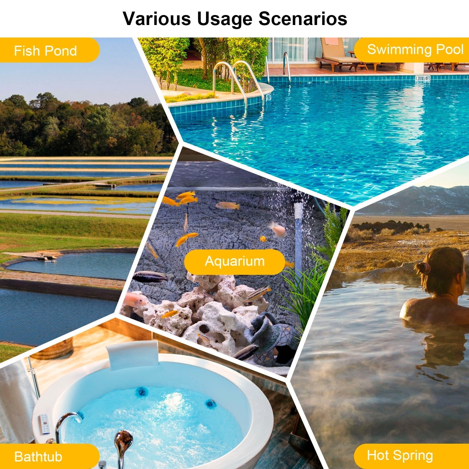 Wireless Pool Thermometer Set IBS P01R - Accurate Water Temperature Monitor for Swimming Pools, Spas & Hot Tubs - Perfect for Home, Vacation & Outdoor Water Activities