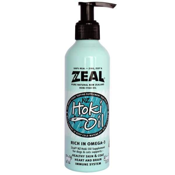 Premium Zeal Pure Natural New Zealand Hoki Fish Oil for Cats & Dogs - 225ml Omega-3 Supplement for Joint Health & Shiny Coat - Perfect for Daily Pet Wellness Routine