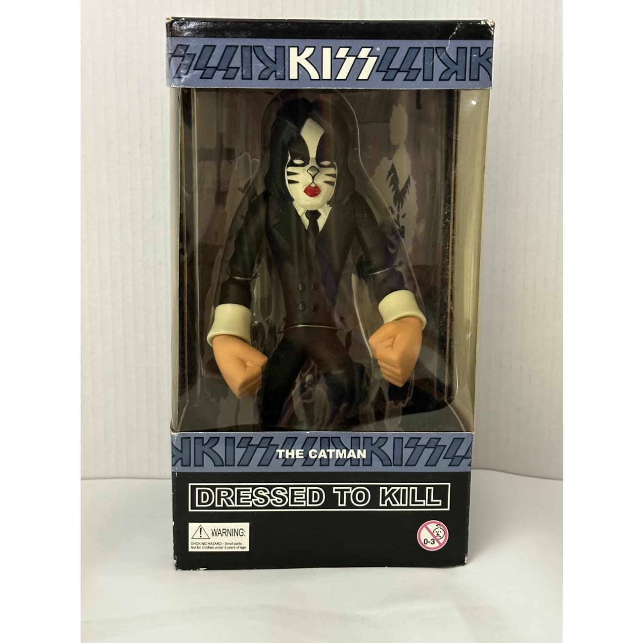 KISS Dressed To Kill Figurines - Complete Set of 4 Collectible Action Figures (2003) New in Original Box | Perfect for Rock Music Fans, KISS Memorabilia Collectors, and Home Decor Display