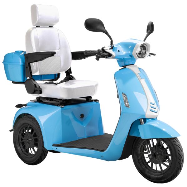 Premium Heavy Duty 3-Wheel Mobility Scooter for Adults - Lightweight & Foldable Electric Scooter with Long Battery Life - Ideal for Seniors, Travel, Shopping & Outdoor Activities