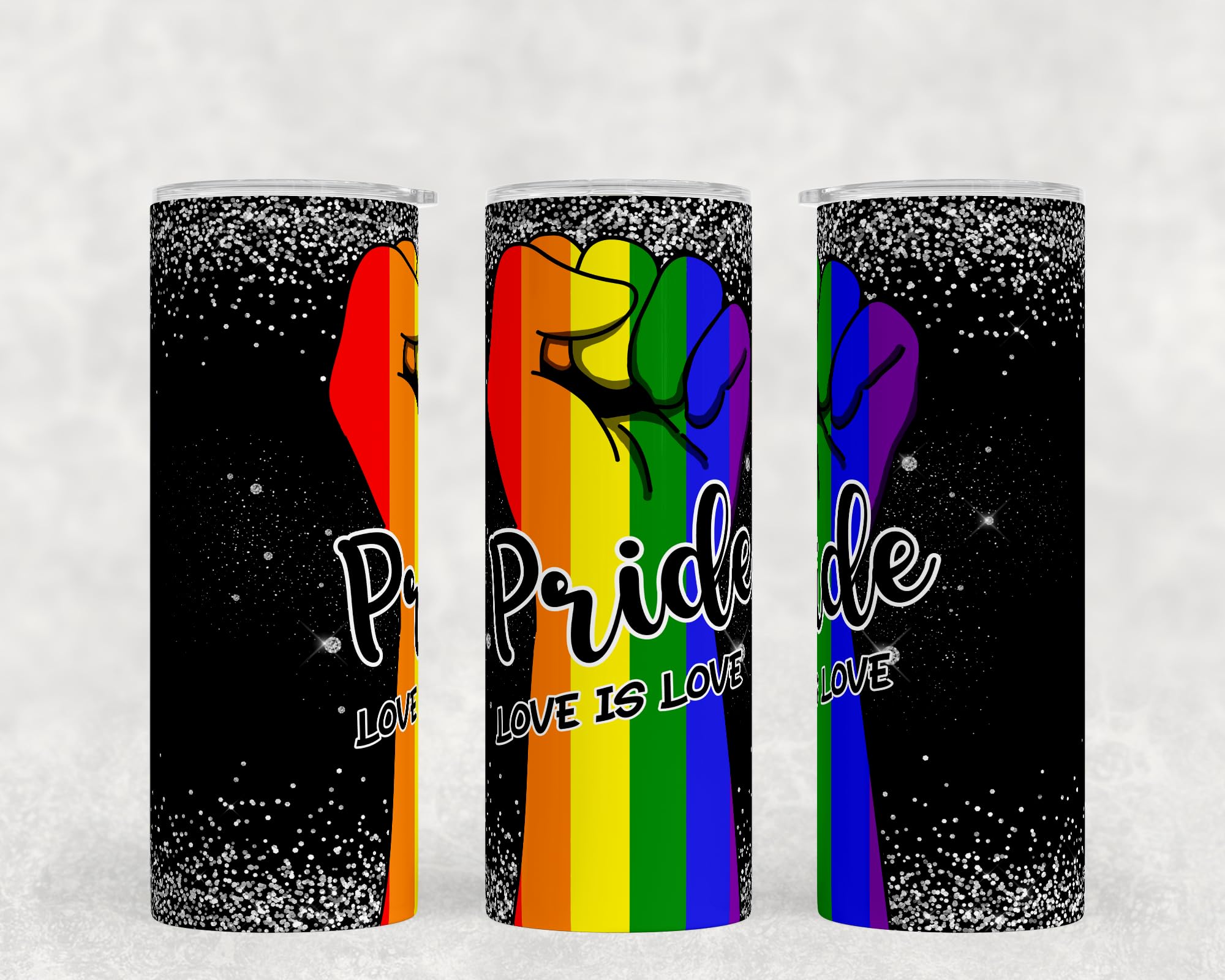 Pride 20oz Tumbler Sublimation Bundle - Ready to Press Blank Tumblers for DIY Crafts - Perfect for Pride Month, Gifts & Custom Drinkware