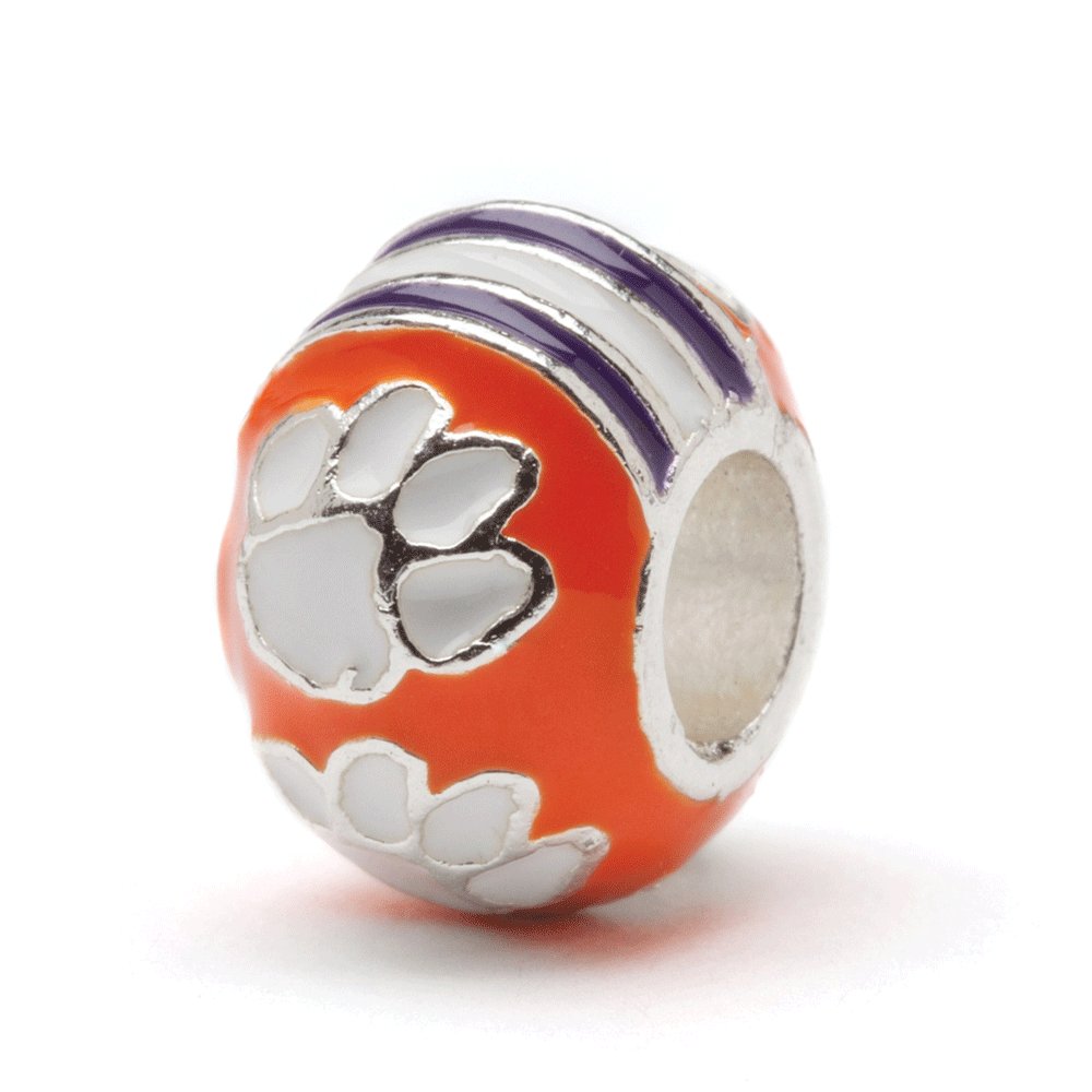 Clemson Tigers Charm Bracelet for Women & Men - Stainless Steel Clemson University Jewelry - Perfect Clemson Tigers Gifts for Fans & Alumni - Game Day, Graduation & Everyday Wear