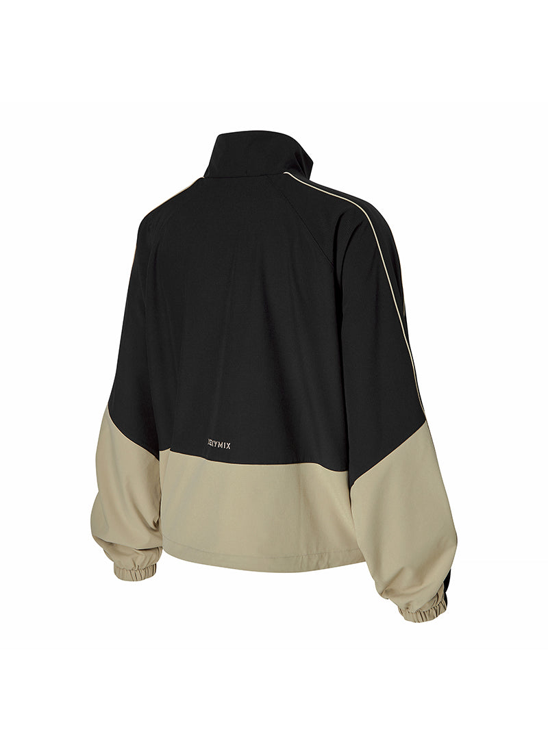 Stylish Color Block Windbreaker Jacket for Men & Women - Lightweight, Water-Resistant Outdoor Coat for Running, Hiking & Travel