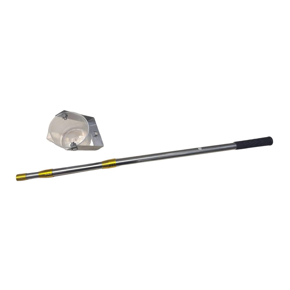 Stainless Steel Telescopic Water Sampling Pole - 3M Extension Rod with 1000ML Beaker for Industrial & Environmental Testing | Gold Panning, Pond Sampling, Lab Use