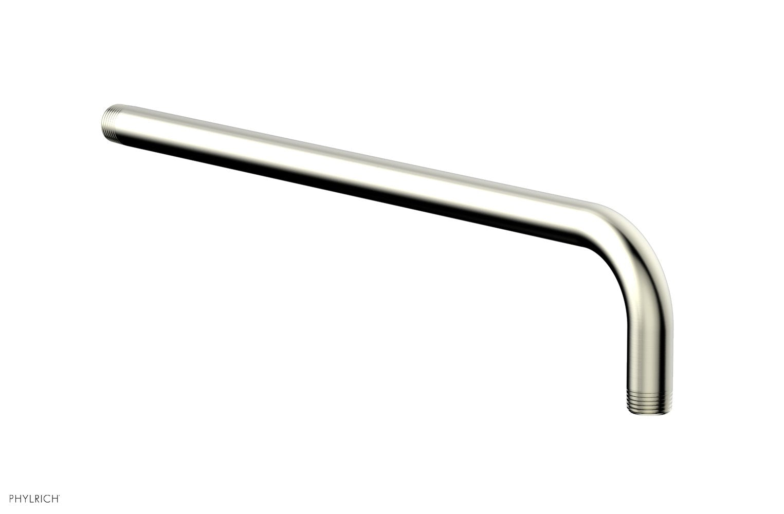 90 Degree Angle 16-Inch Shower Arm - Adjustable Chrome-Plated Brass Shower Pipe for Bathroom Renovation & Modern Shower Installation