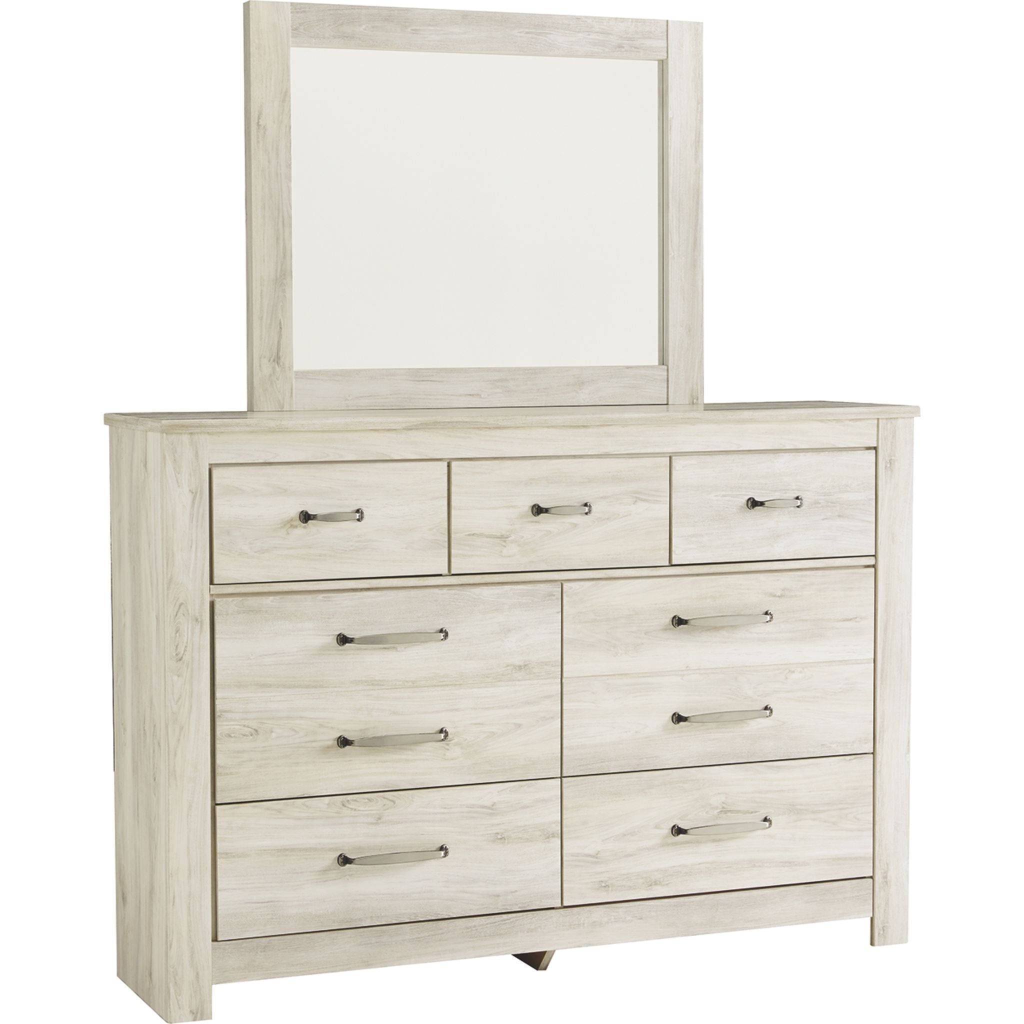 Bellaby 5-Piece Queen Size Bedroom Furniture Set - White Wash Finish for Master Bedroom & Guest Room Decor